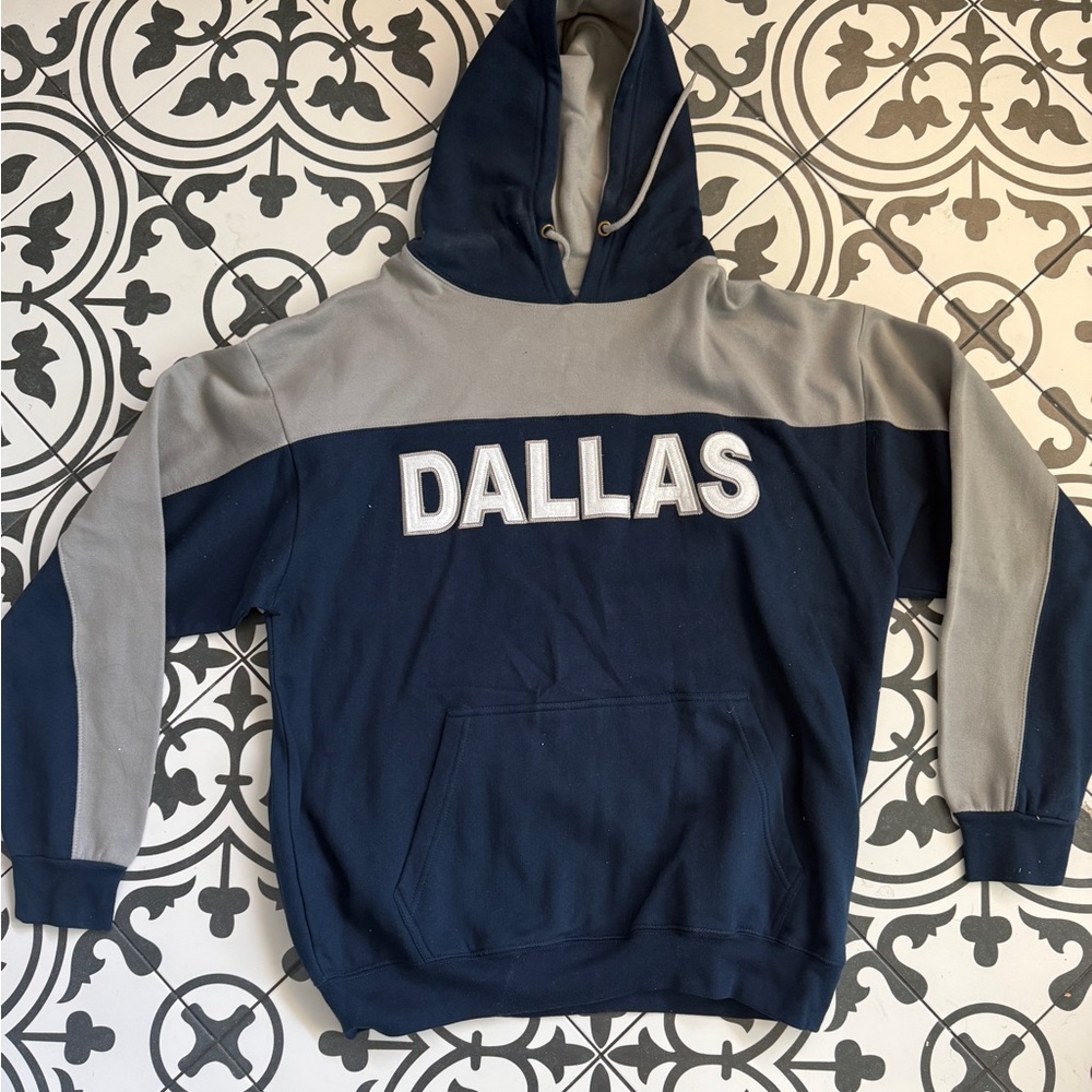 New Dallas CowboysMen's Hoodie in Navy and Gray